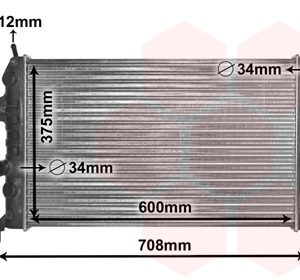 Radiator racire motor VAN WEZEL 37002296