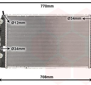 Radiator racire motor VAN WEZEL 37002329