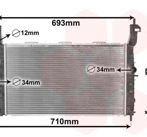 Radiator racire motor VAN WEZEL 37002345