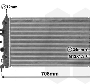 Radiator racire motor VAN WEZEL 37002363