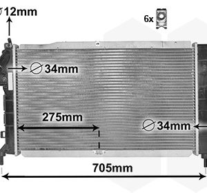 Radiator racire motor VAN WEZEL 37002364