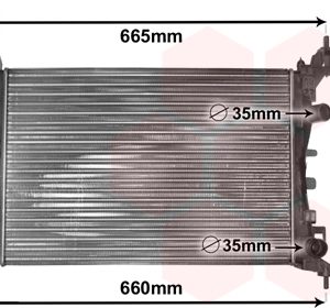 Radiator racire motor VAN WEZEL 37002408