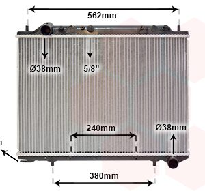 Radiator racire motor VAN WEZEL 37002441