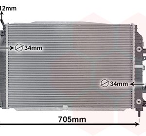 Radiator racire motor VAN WEZEL 37002460