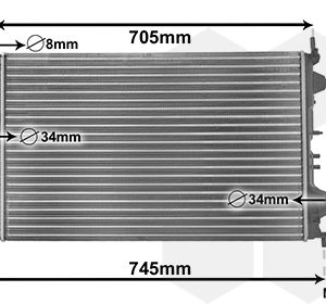 Radiator racire motor VAN WEZEL 37002462