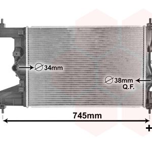 Radiator racire motor VAN WEZEL 37002487