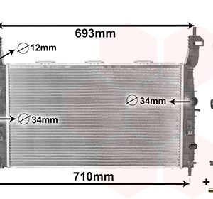 Radiator racire motor VAN WEZEL 37002582