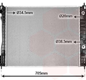 Radiator racire motor VAN WEZEL 37002655