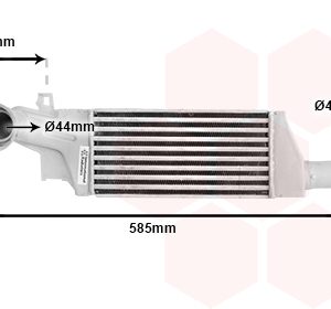 Intercooler compresor VAN WEZEL 37004404