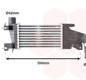 Intercooler compresor VAN WEZEL 37004417