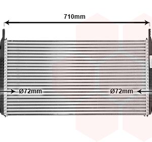 Intercooler compresor VAN WEZEL 37004476
