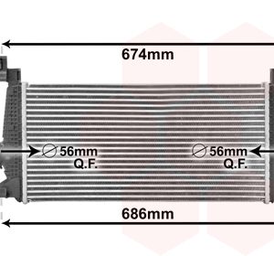 Intercooler compresor VAN WEZEL 37004548