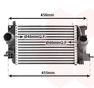 Intercooler compresor VAN WEZEL 37004575