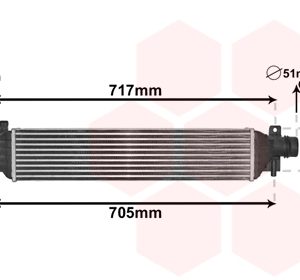 Intercooler compresor VAN WEZEL 37004650