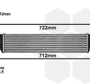 Intercooler compresor VAN WEZEL 37004663