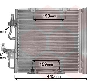 Condensator climatizare VAN WEZEL 37005368