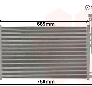 Condensator climatizare VAN WEZEL 37005433