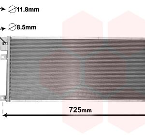 Condensator climatizare VAN WEZEL 37005634