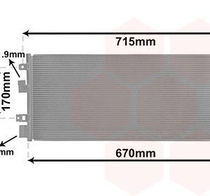 Condensator climatizare VAN WEZEL 37005690