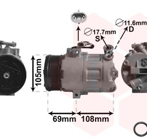 Compresor climatizare VAN WEZEL 3700K358
