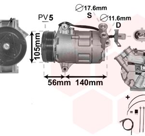 Compresor climatizare VAN WEZEL 3700K428