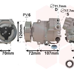 Compresor climatizare VAN WEZEL 3700K595