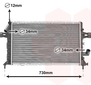 Radiator racire motor VAN WEZEL 37012294