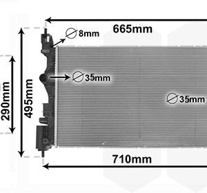 Radiator racire motor VAN WEZEL 37012701