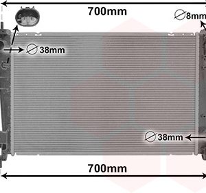 Radiator racire motor VAN WEZEL 37012702 – OPEL | AutoRival