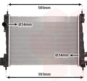 Radiator racire motor VAN WEZEL 37012721
