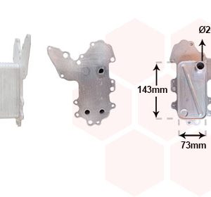 Radiator ulei motor VAN WEZEL 37013709