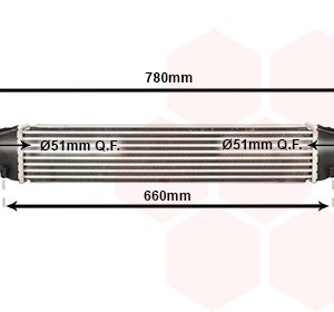 Intercooler compresor VAN WEZEL 37014700
