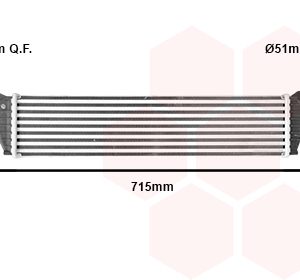 Intercooler compresor VAN WEZEL 37014705
