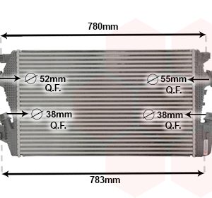 Intercooler compresor VAN WEZEL 37014706