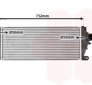 Intercooler compresor VAN WEZEL 37014714