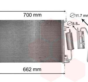 Condensator climatizare VAN WEZEL 37015397