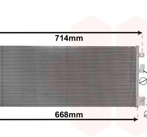 Condensator climatizare VAN WEZEL 37015701