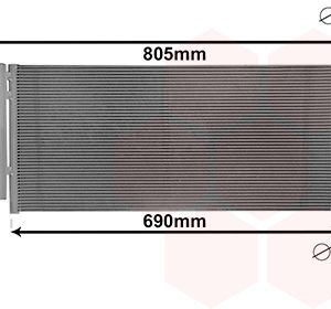 Condensator climatizare VAN WEZEL 37015705