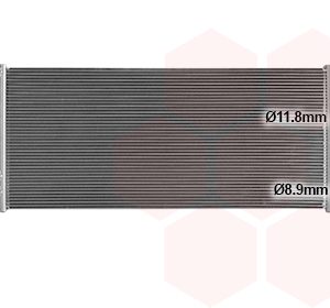 Condensator climatizare VAN WEZEL 37015708