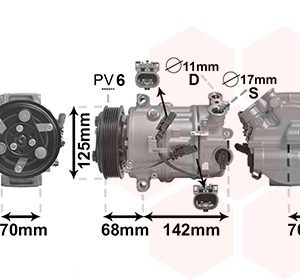 Compresor climatizare VAN WEZEL 3701K702