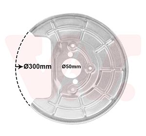 Protectie stropire disc frana VAN WEZEL 3703373