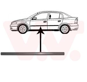 Elemente decorative / protectie portiera VAN WEZEL 3742423
