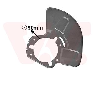Protectie stropire disc frana VAN WEZEL 3745373