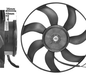 Ventilator radiator VAN WEZEL 3749745