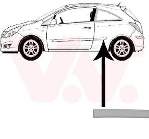 Elemente decorative / protectie panou lateral VAN WEZEL 3750409