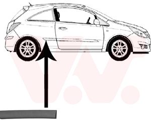 Elemente decorative / protectie panou lateral VAN WEZEL 3750420