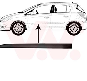 Elemente decorative / protectie portiera VAN WEZEL 3750423