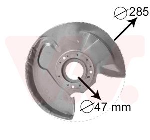 Protectie stropire disc frana VAN WEZEL 3758372