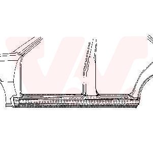 Placa de prag VAN WEZEL 3760103