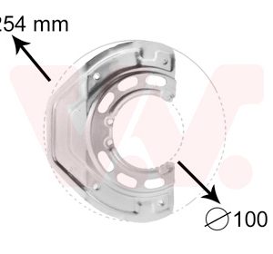 Protectie stropire disc frana VAN WEZEL 3766371